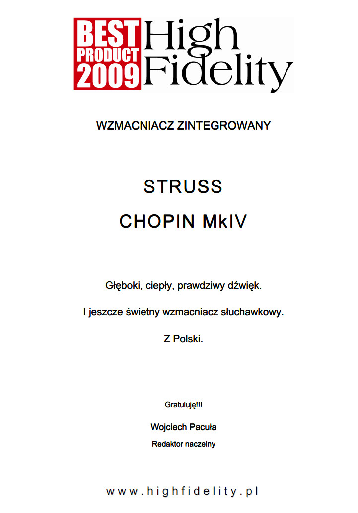 Best Product_2009_Chopin
